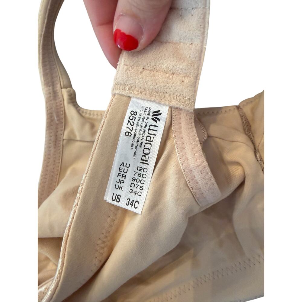 Wacoal Women's Beige Awareness Non Padded Non-Wired Full Support Bra Size 34C - Picture 8 of 10